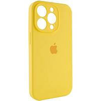 Чохол Fiji Silicone Case Full Camera для Apple iPhone 15 Pro бампер накладка із захистом камери Sunny Yellow