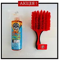 Набор по уходу за колесами Sticky Citrus + Adam's Polishes Wheel Brush