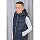 Жилет синій для хлопчиків, розміри 34 — 46 на зріст 122 — 158, фото 6