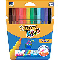 Фломастери Bic Kids Visa 880 12 кольорів (bc888695)