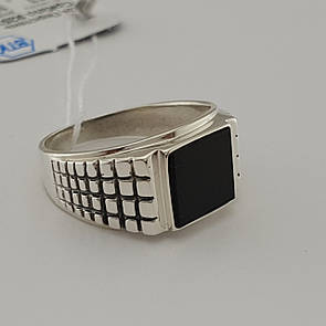Чоловіча срібна печатка з оніксом 124 19 розмір