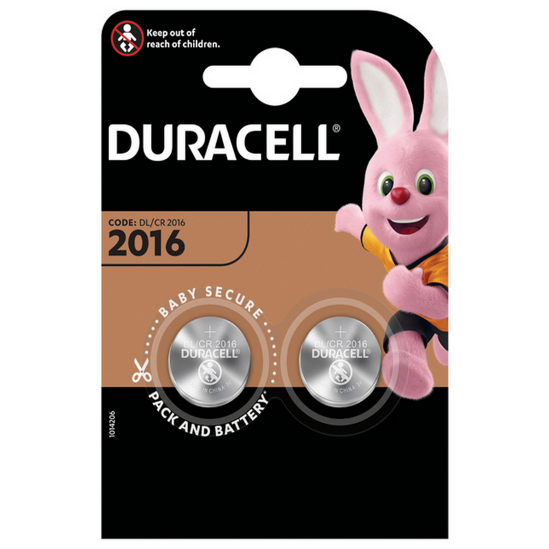 Батарейка DURACELL DL2016 DSN 2шт (5010969)