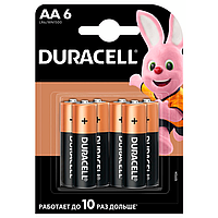 Батарейка DURACELL LR6 AA 6шт (s.07458)