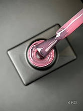 Гель-лак Vitrage Glass Дизайнер (9 мл) напівпрозорий для манікюру та педикюру Бежево-рожевий №480