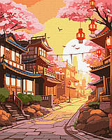 Картины по номерам - Японська вуличка KHO3645 ТМ Идейка 40х50 см