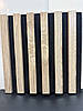 Панель МДФ акустична стінова. Колір: войлок - чорний, рейки - дуб сонома. ВхШ: 300 мм x 300 мм, 1 шт., фото 3