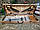 Шампура подарункові 6 шт. з аксесуарами в дерев'яній коробці 65*2,3*1 см. BST 123018, фото 2