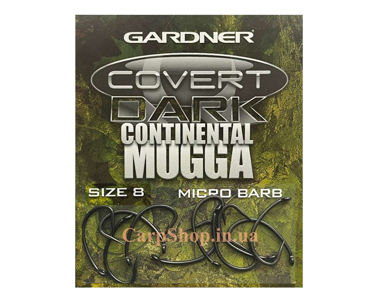 Гачок короповий Gardner Covert Dark Mugga hooks barbed 8