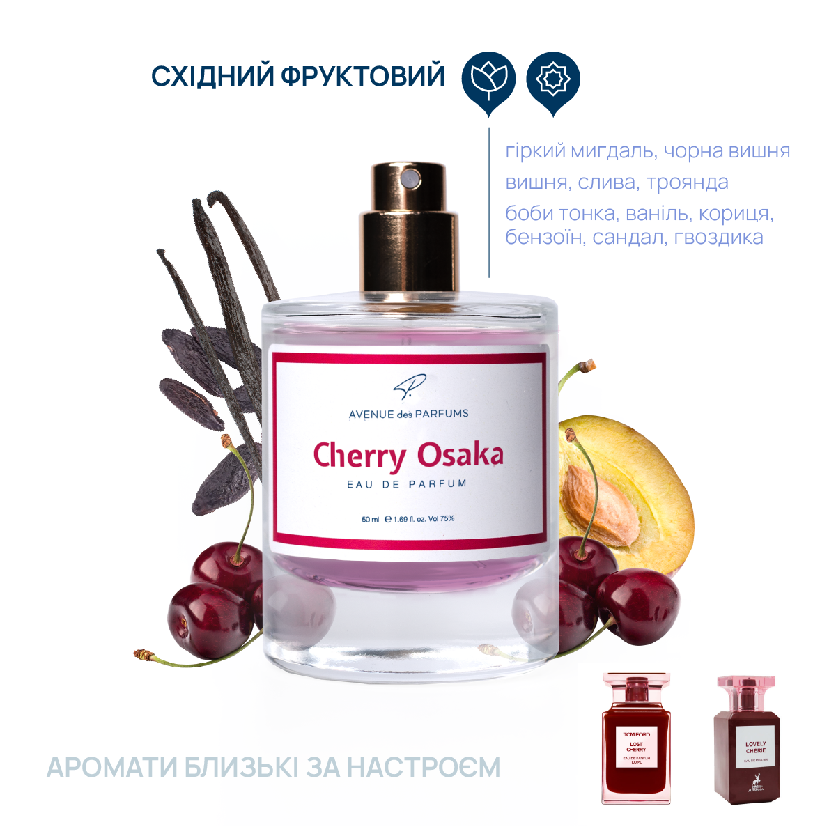 Духи Cherry Osaka (Lost Cherry, лост чери) женская парфюмерия AVENUE des PARFUMS, фото 1