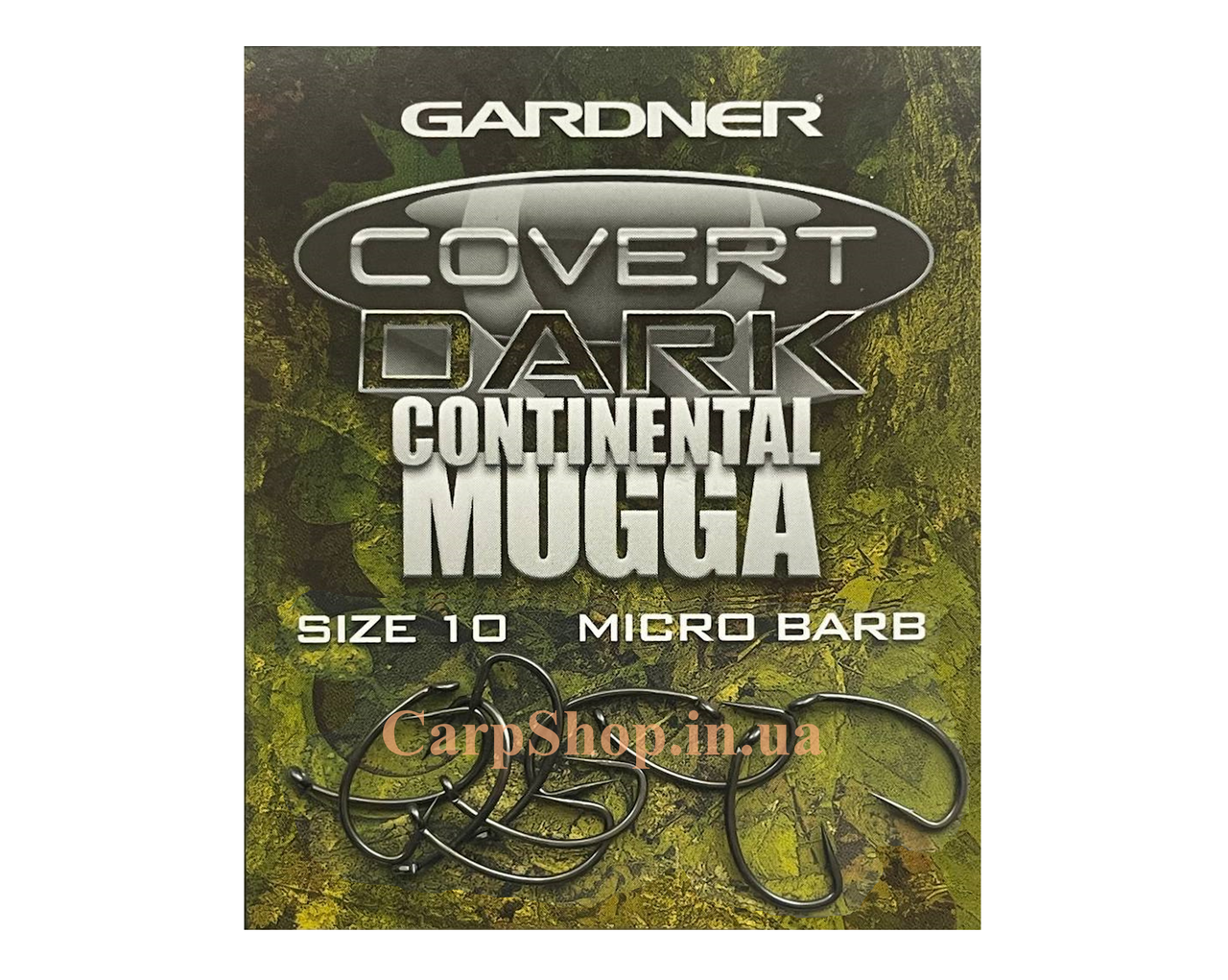 Гачок короповий Gardner Covert Dark Mugga hooks barbed SIZE 10