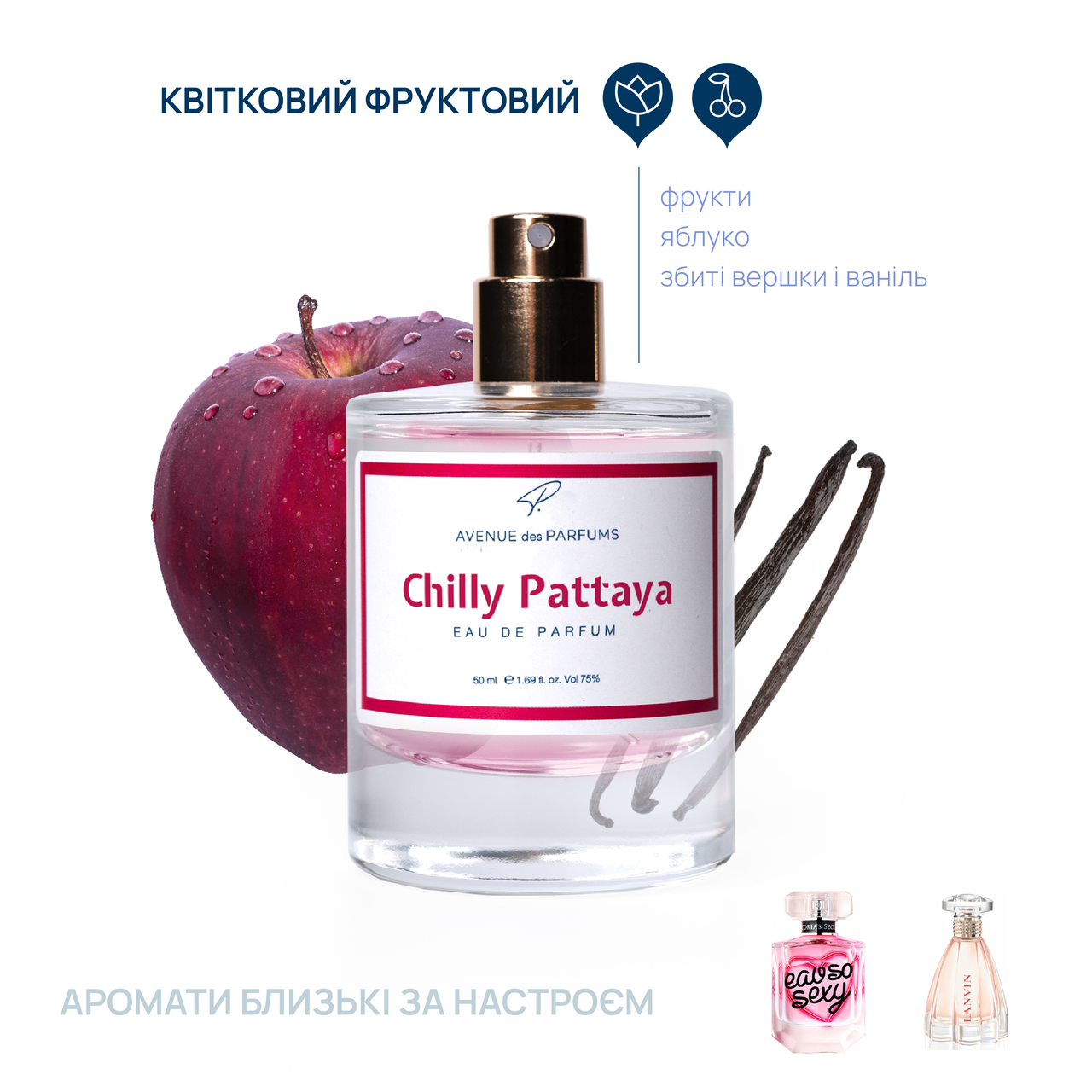 Духи Chilly Pattaya аромат свежих фруктов женская парфюмерия AVENUE des PARFUMS, фото 1