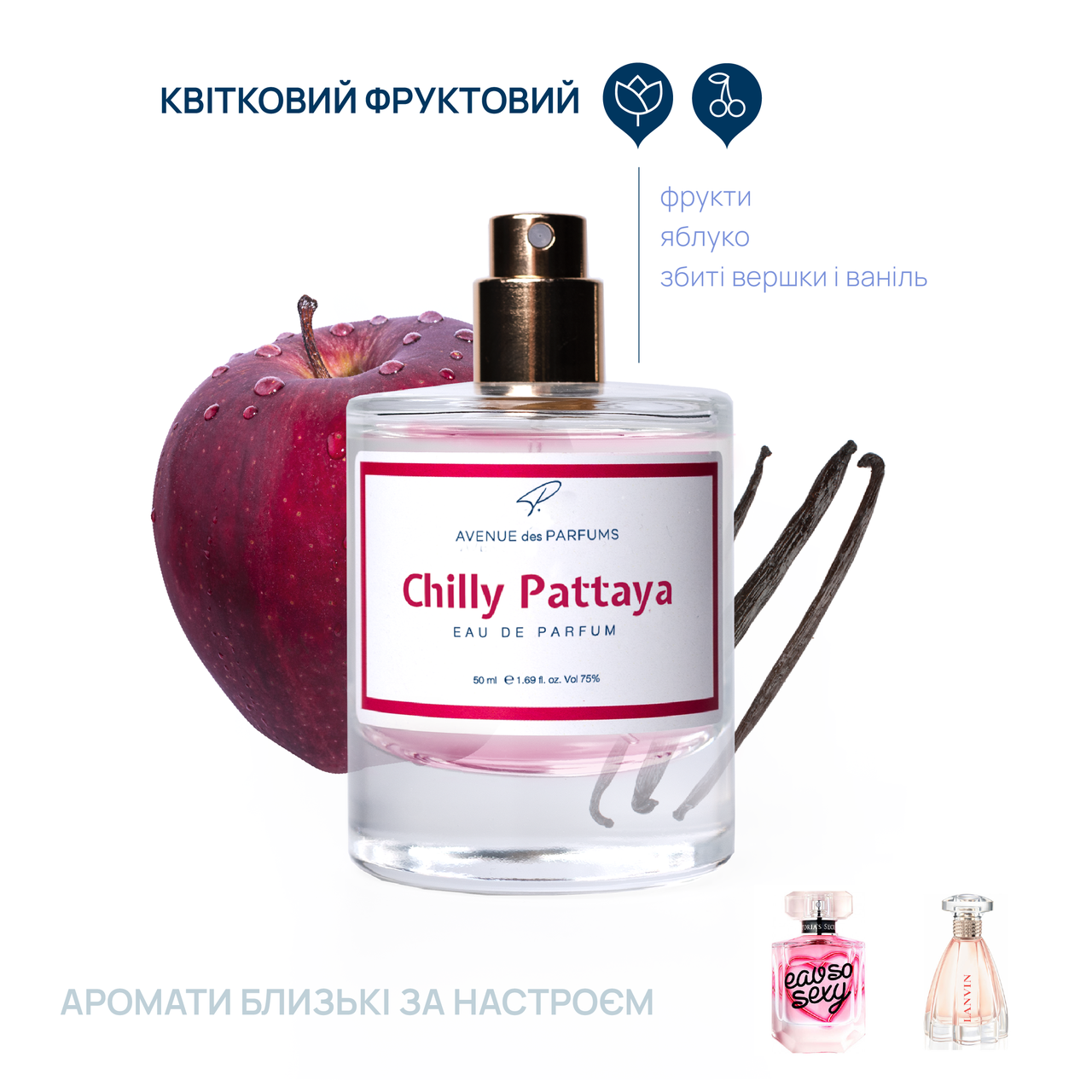 Духи Chilly Pattaya аромат свежих фруктов женская парфюмерия AVENUE des PARFUMS