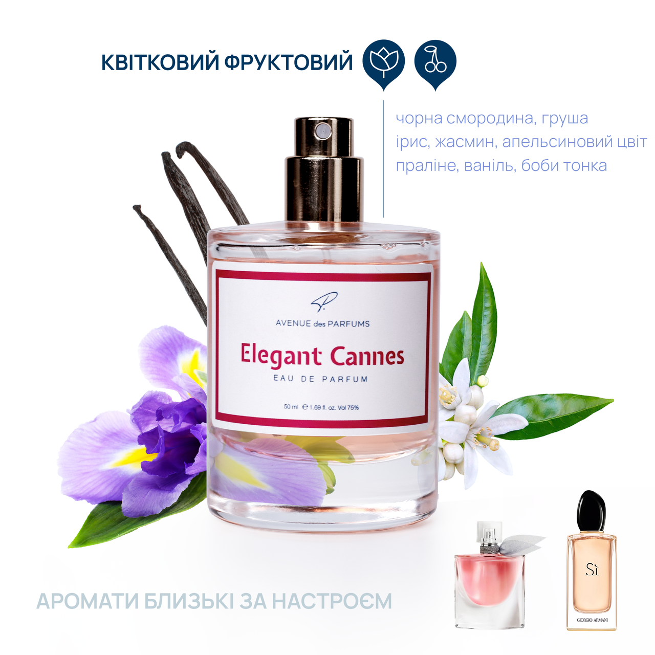 Духи женские Elegant Cannes (La Vie Est Belle,Si) AVENUE des PARFUMS женская парфюмерия, фото 1