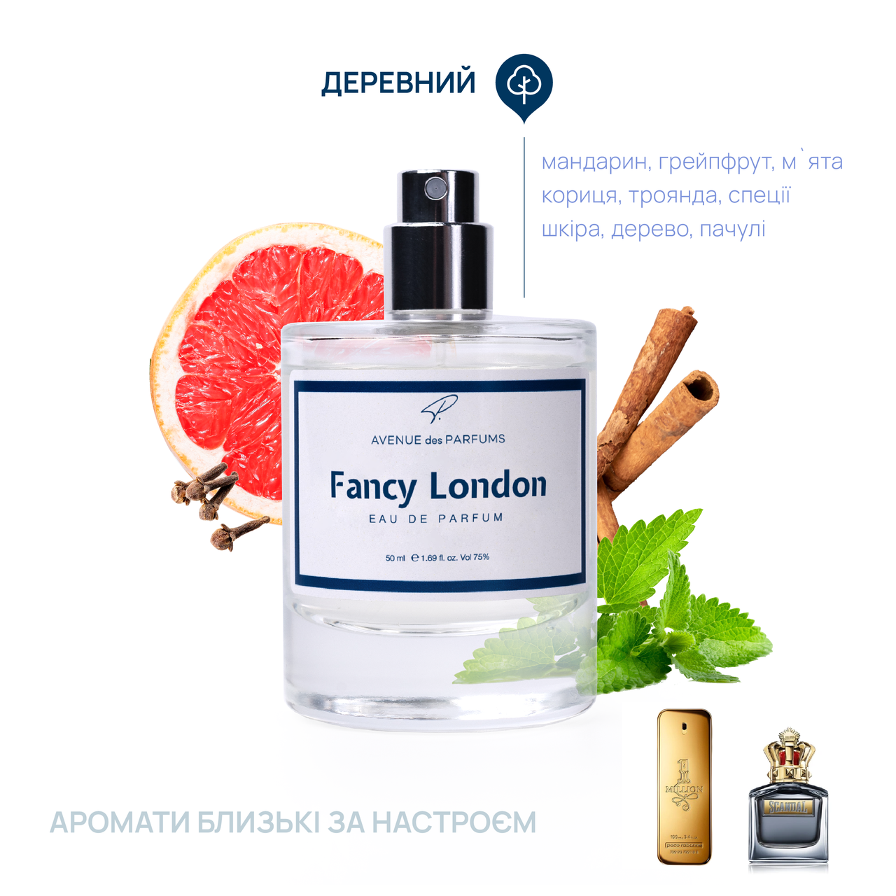 Духи мужские Fancy London ( 1 Million)  AVENUEdes PARFUMS, фото 1