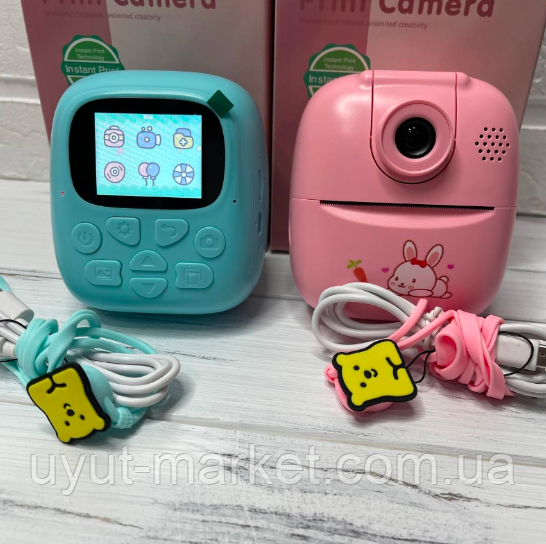 Дитячий фотоапарат миттєвого друку М4 з принтером/ камера миттєвого друку
