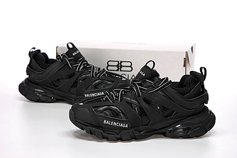 Чоловічі жіночі кросівки Balenciaga Track Black взуття Баленсіага Трек чорні