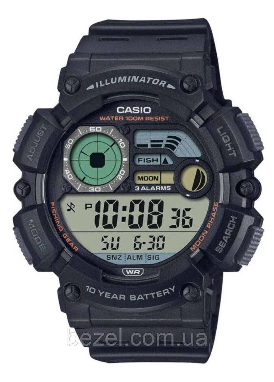 Чоловічий годинник Casio WS-1500H-1AV WR100m