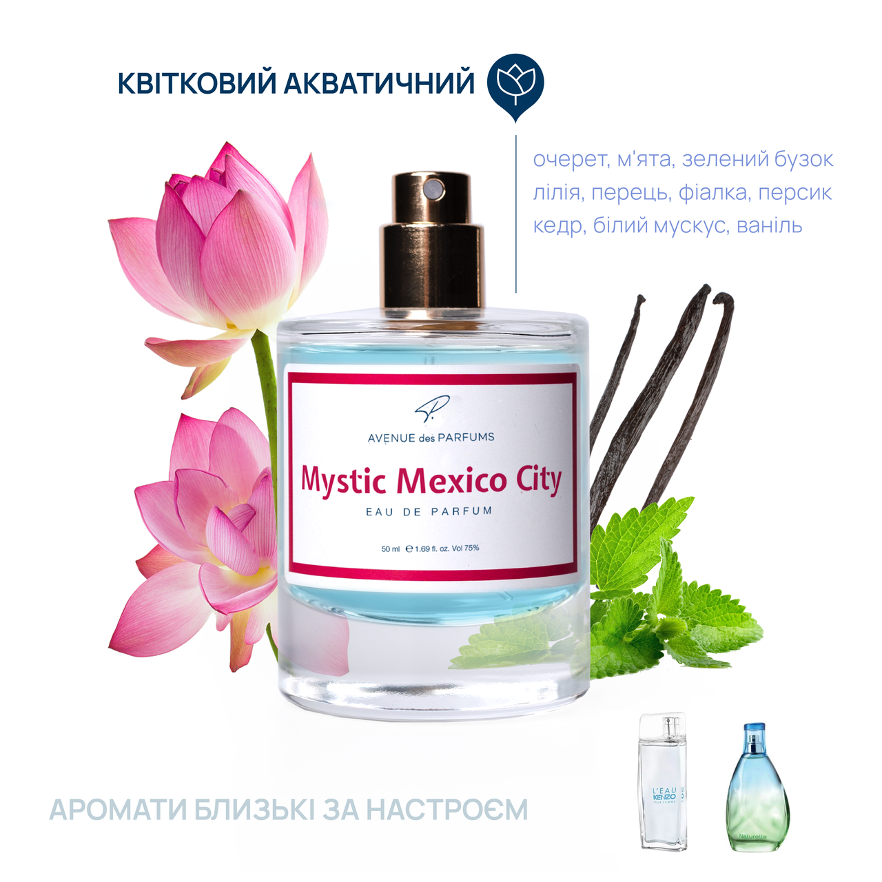 Духи женские  Mystic Mexico Cit аромат экзотического мандарина AVENUE des PARFUMS, фото 1