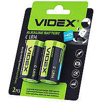 Батарейка лужна LR14 Alkaline 1.5 V, VIDEX, Арт.24554
