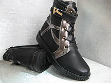 Черевики чорні туфлі на дівчинку 35р.