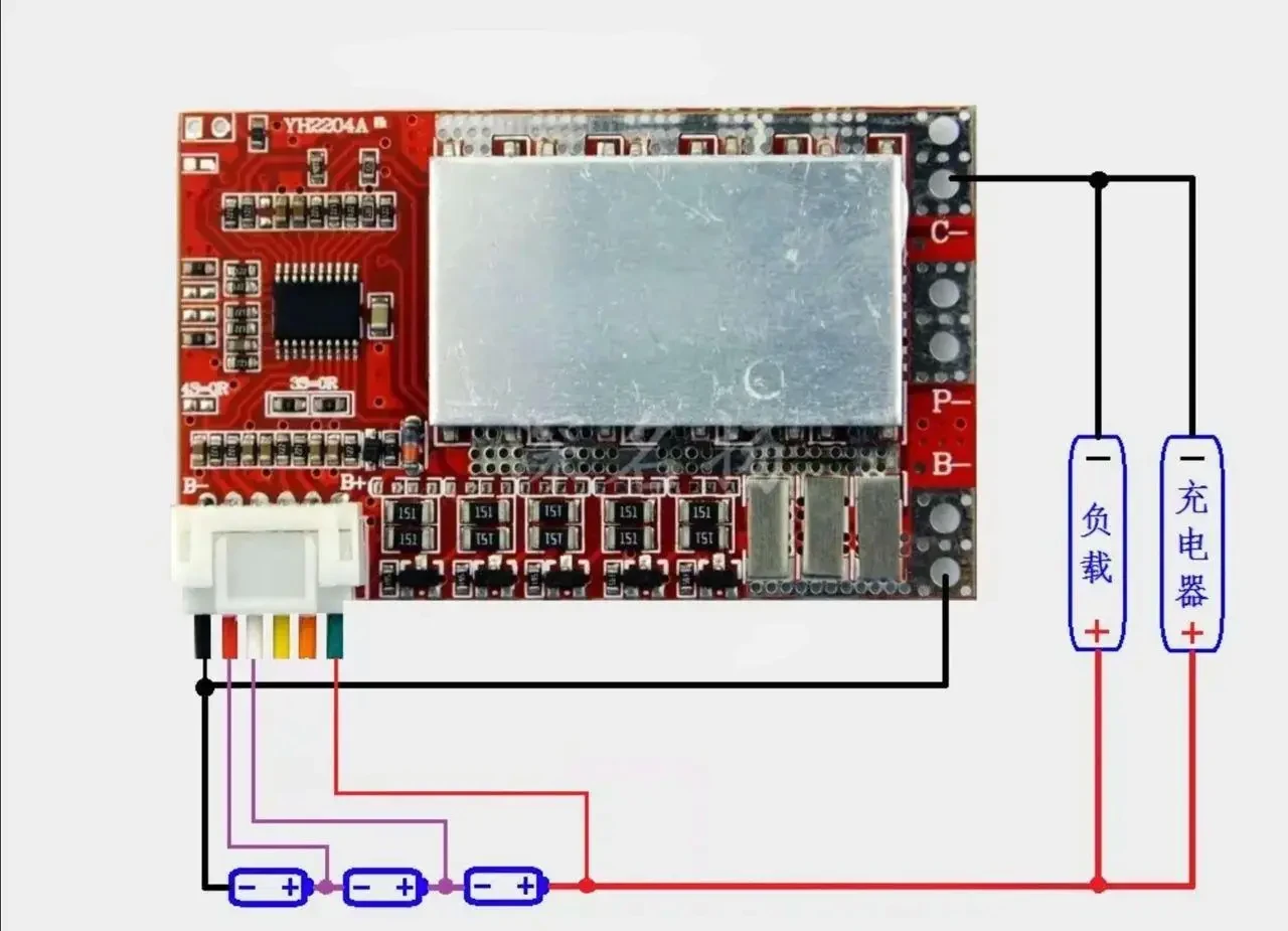 Модуль балансування заряду АКБ, LiPO 3S, 3,7 В BMS, 50 А, фото 1