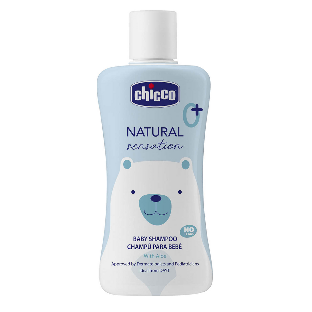 Шампунь з алое та олією солодкого мигдалю Natural Sensation 200 мл "Chicco", фото 1