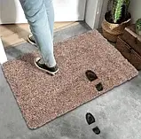 Якісний килимок для передпокою та ванної кімнати Super Clean Mat Brown, фото 4