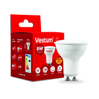 Светодиодная лампа Vestum MR16 8W 3000K 220V GU10 (1-VS-1507)