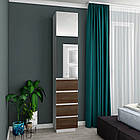 Шафа розпашна з дзеркалом HOLD №5. Шафи в спальню і передпокій. Шафа для одягу платяна