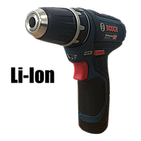 Шурупокрут Bosch PROFESSIONAL GSR 12V-15, Li-Ion, 1300 об/хв, 50 хв акумуляторний