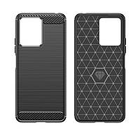 Протиударний TPU чохол Rugged Carbon для Xiaomi Redmi Note 12 4G | Mofan | чорний
