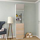 Шафа розпашна дзеркальна HOLD №6. Шафи в спальню і передпокій. Шафа для одягу платяна