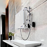 Бак для душа з підігрівом і насосом для дачі. Два виходи - душ + кран з гусаком, фото 6