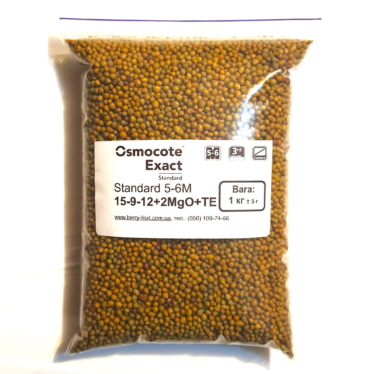 Добриво Osmocote Exact Standard 5-6М 15+9+12+2МgО+TE, 1 кг