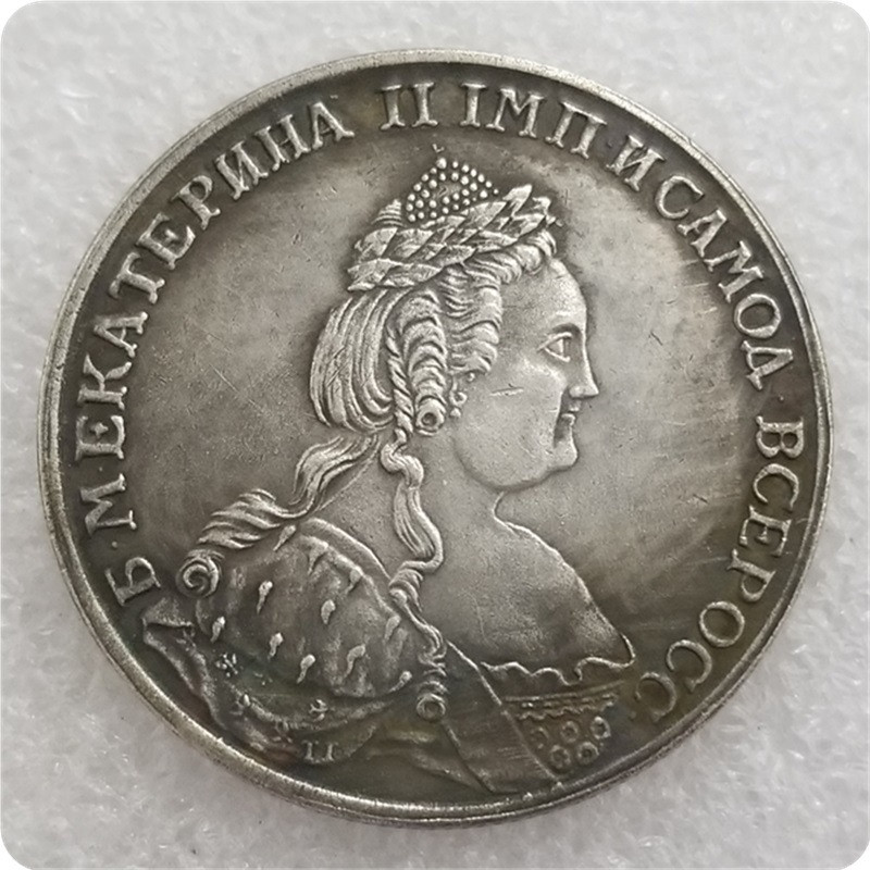 Сувенір монета рідкісна рубель 1789 року срібні монети Катерини 2