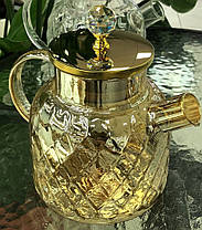 Заварювальний чайник із жароміцного скла "Бурштиновий Ромбус", фото 3