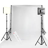 Світлодіодна прямокутна лампа 23х16см RGB F99 з пультом та штативом 2м студійне світло для фото та відеозйомок, фото 7