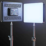 Світлодіодна прямокутна лампа 23х16см RGB F99 з пультом та штативом 2м студійне світло для фото та відеозйомок, фото 8