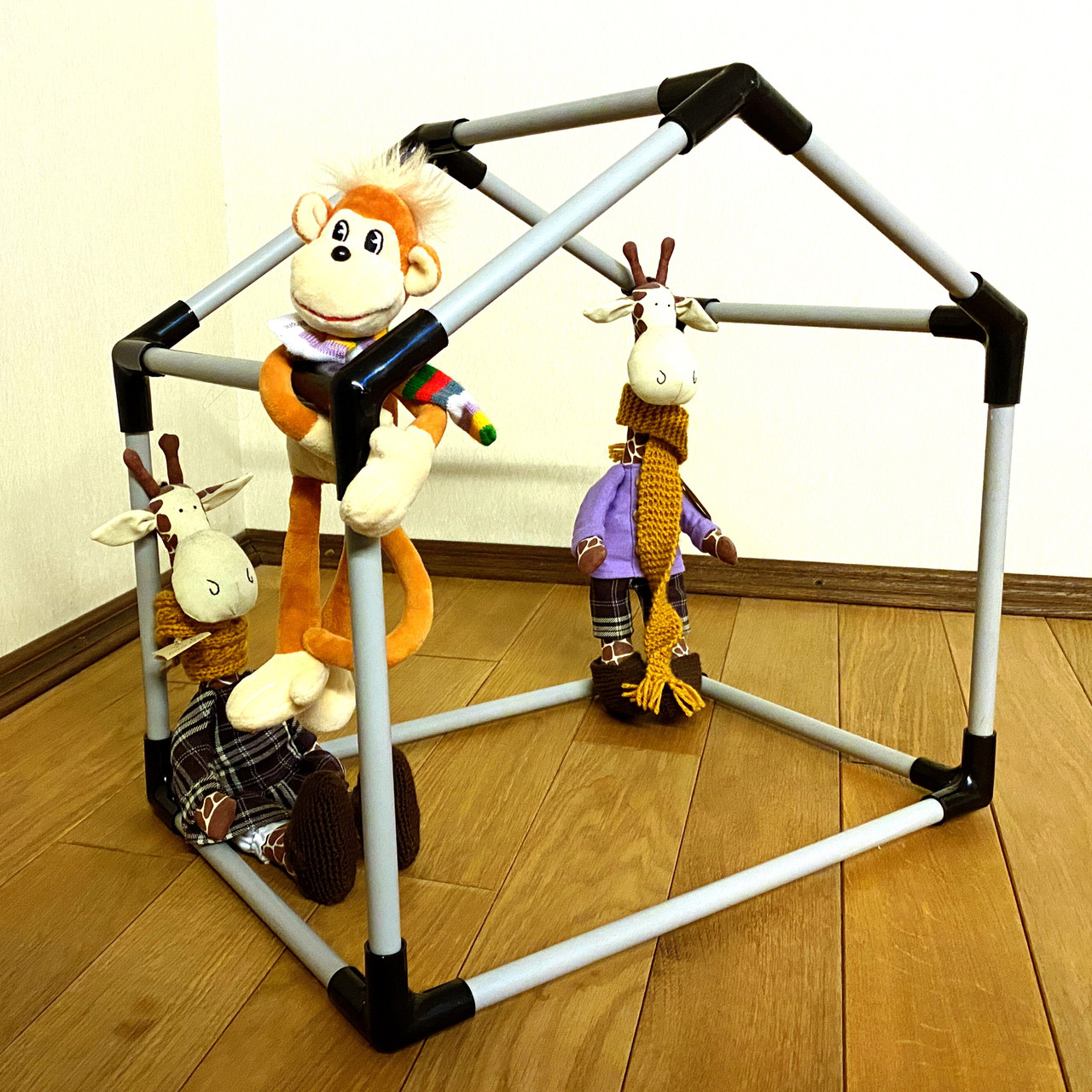 Простий дитячий 3D конструктор Buda будиночок із трубок для хлопчиків та дівчаток.