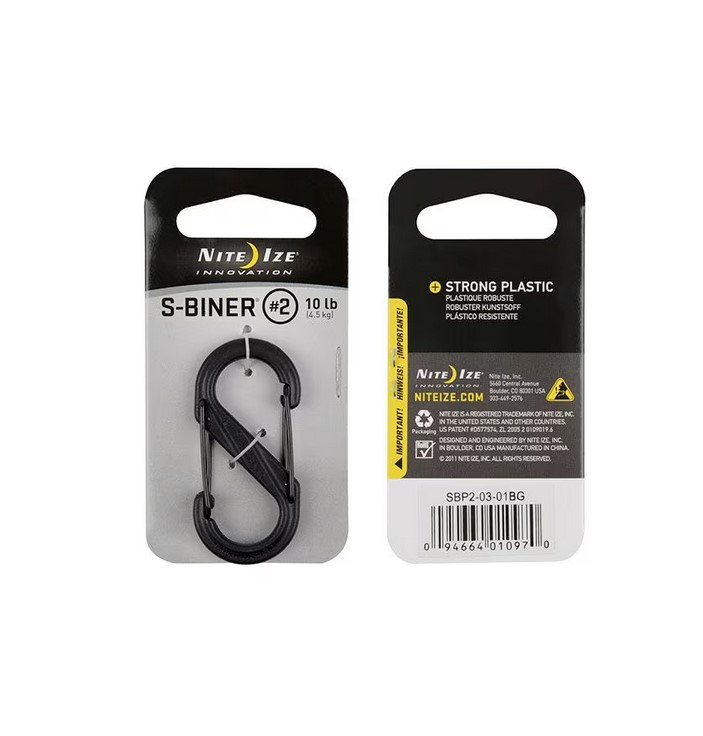 Карабін Nite Ize S-Biner 2 Black polimer