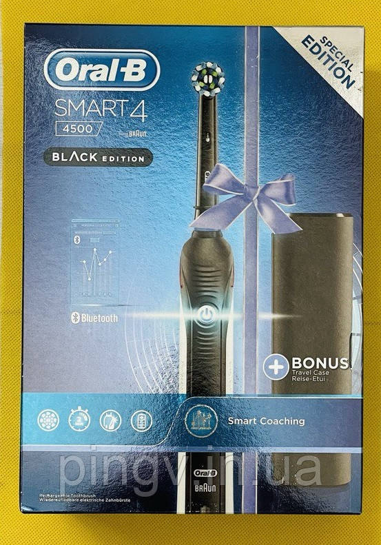 Зубна щітка Oral-B Smart 4 4500 Black edition