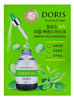 Ампульна маска для обличчя з екстрактом зеленого чаю Doris Green Tea Essence Mask