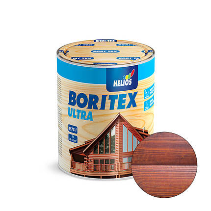 Bori Tex Ultra, лазур із вмістом воску для деревини, черешня, 0,75л, фото 2