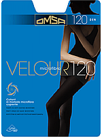 Зимние микрофибровые матовые колготки Omsa Velour 120 Den