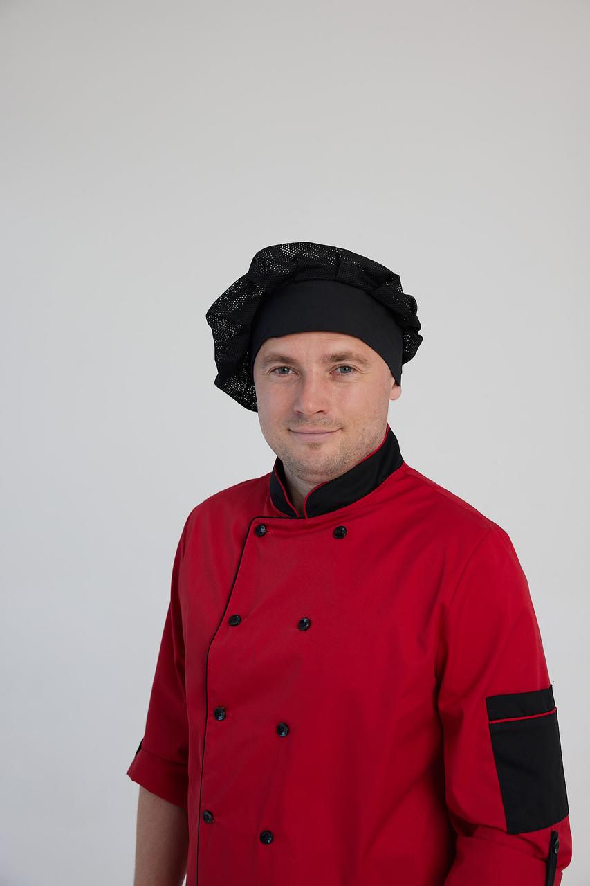Ковпак повара сітка чорний