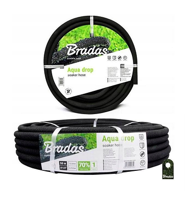 Мокріючий шланг, довжина 50 м, полив без інтервалів, тиск до 1 бар, Bradas AQUA-DROP (Польща)