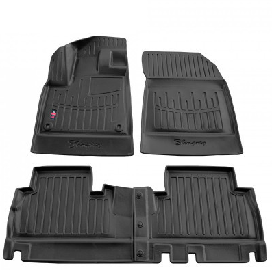 Килимки в салон 3D Peugeot Rifter/Citroen Berlingo/Opel Combo E (2018-) (з підлокітн) з бортом