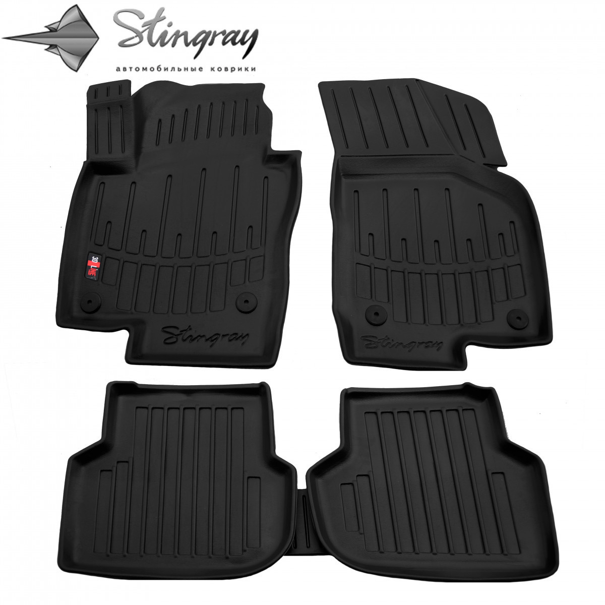 Килимки в салон 3D VW Jetta VI (A6) (2010-2018) з бортом
