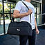 Невелика спортивна чорна сумка Puma. Сумка для тренувань, фітнес сумка, фото 3