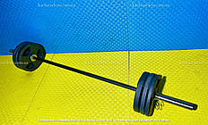 Штанга олімпійська набірна на 103 кг 180 см Гантелі, гирі, штанги та диски металеві